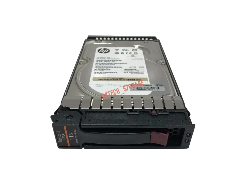671148-001 454414-001 HPE 1TB 3.5" FATA AG691A AG691B EVA STORAGE HDD HARD DRIVE - Image 4 of 4