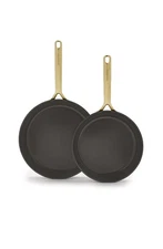 GreenPan 8”& 11” Ceramic Nonstick Frying Pan Skillet Set,PFAS-Free,Hard Anodize