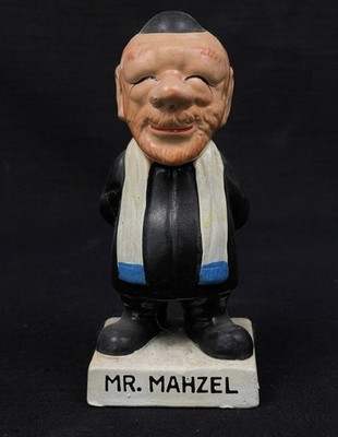 Vintage Mr. Mahzel Judaica Rabbi Figure By Morey Amsterdam 1960s Very Scarce