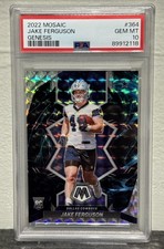 Jake Ferguson 2022 Panini Mosaic #364 Genesis Prizm RC Rookie PSA 10 Case Hit