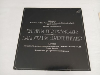 LP Furtwangler Brahms PC 2 Fischer Nov 1942 BPO Melodiya black Serie Russia
