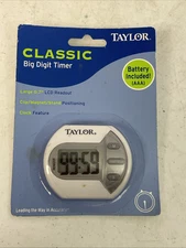 Taylor 5806 Classic Big Digit Minute/Second Digital Kitchen Timer
