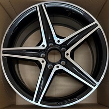 CERCHIO IN LEGA ANTERIORE MERCEDES BENZ CLASSE C NERO TAGLIO DIAMANTATO 18x7,5" A205401100