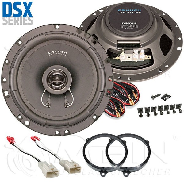 Crunch Auto Lautsprecher FüR Toyota Yaris II 2005-2011 Heck TüR Koax 200W #Aofj-image