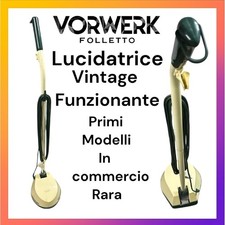 Aspirapolvere Folletto Eletcro Vintage con Manico Scopa Originale Vorwerk Usata