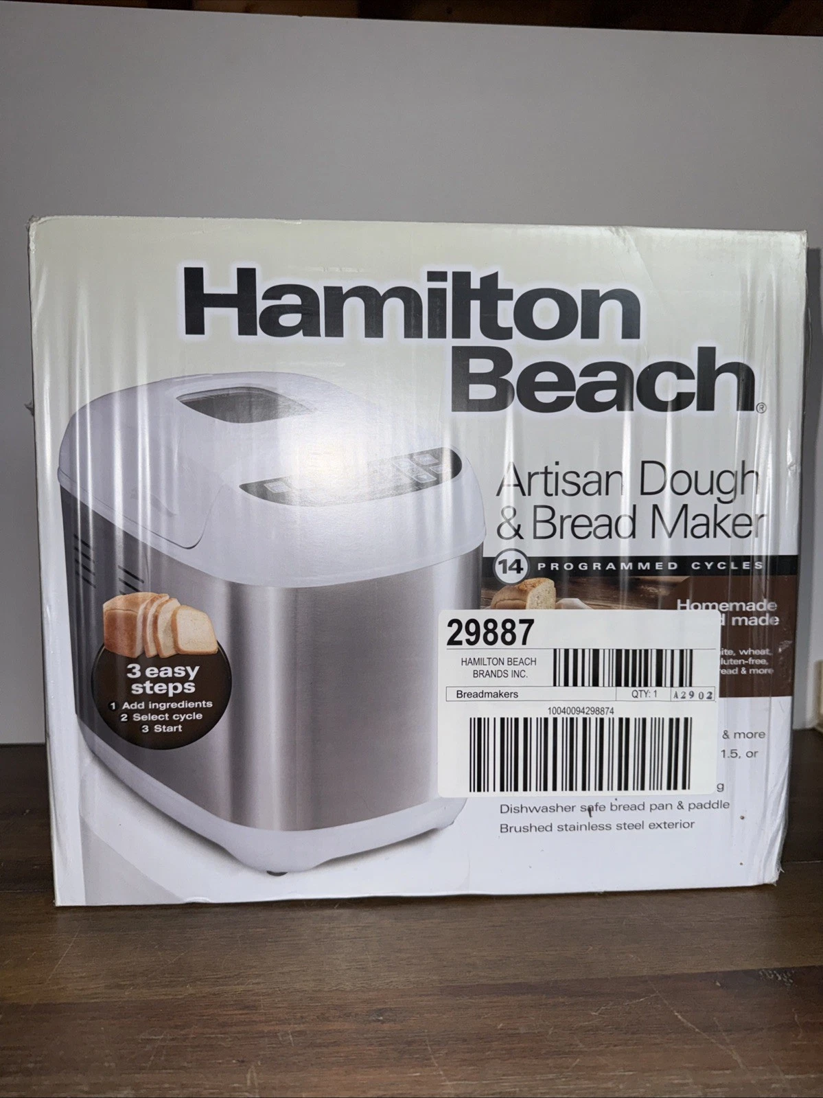 Hamilton Beach 29887 Artisan Dough & Bread Maker 14 Programmed Cycles - White
Opens in a new window 