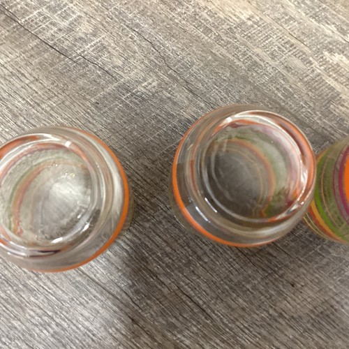 Set of 5 - Retro Style Vintage Striped Drinks glasses 12oz - Picture 9 of 13