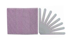 Standard Zebra 100/100 Grit Lavender Center Cushioned Beauty Salon Nail Files