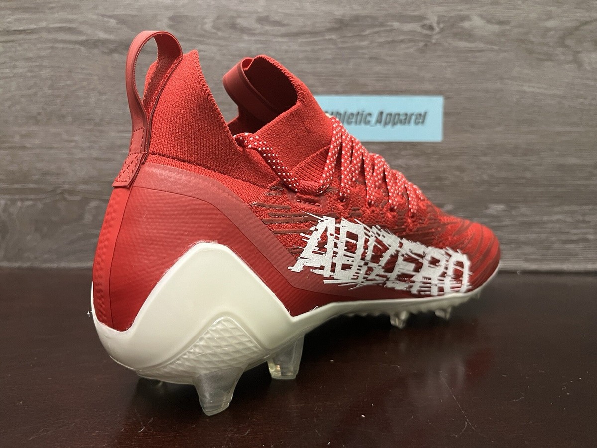 NEW Adidas Adizero Primeknit Football Cleats HP8745 Size 12 Team Power Red #1 Adidas Adizero Primeknit Football Cleats White / Red Men main image 3