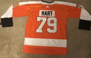 carter hart autographed jersey