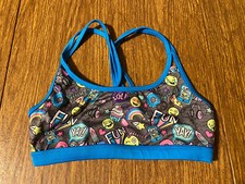 JUSTICE FUN SQUAD SPORT BRA GIRLS 30 SMALL