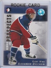 ALEXANDER OVECHKIN ROOKIE CARD Heroes & Prospects 2004 HOCKEY RUSSIA RC!