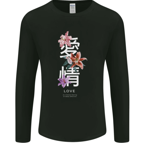 T-shirt à manches longues homme citation fleurs japonaises Japan Love - Photo 1 sur 37