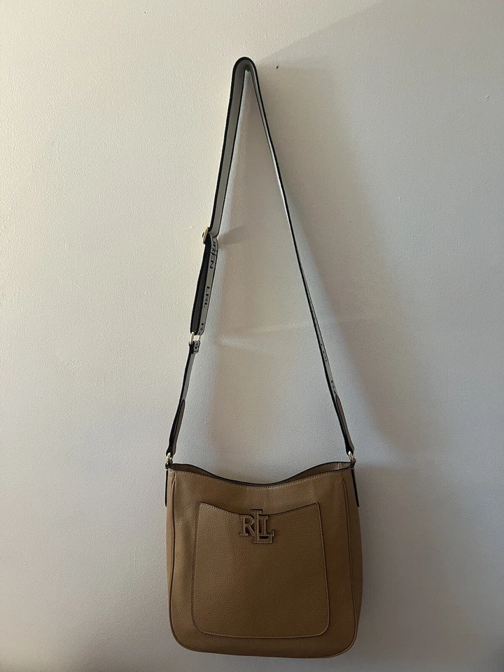 RALPH LAUREN Cameryn Pebbled Leather Small Crossbody - Image 3 of 4