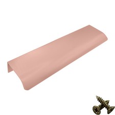 Rose Gold Kitchen Cabinet Door Handles Cupboard Drawer Concealed Edge Pull
