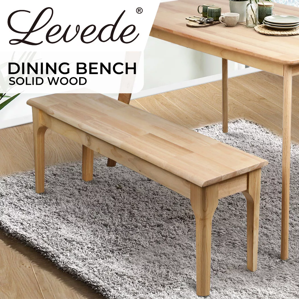 Levede 1XDining Chairs Bench Chair Seat Wooden Kitchen Outdoor