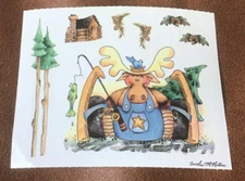 CAROLEE'S CREATIONS Scrapbook Stickers FOREST WOODS MOOSE