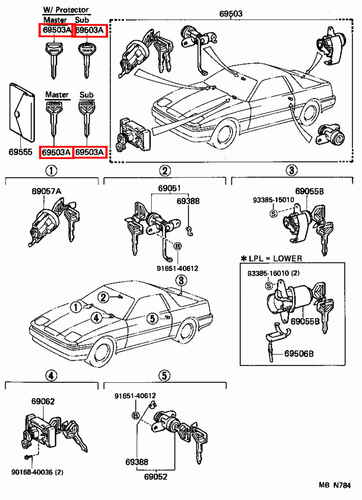Genuine Celica ST162 ST161 AT160 Corolla CE80 AE86 AE82 AE80 Non Chip Blank Key - Picture 17 of 20