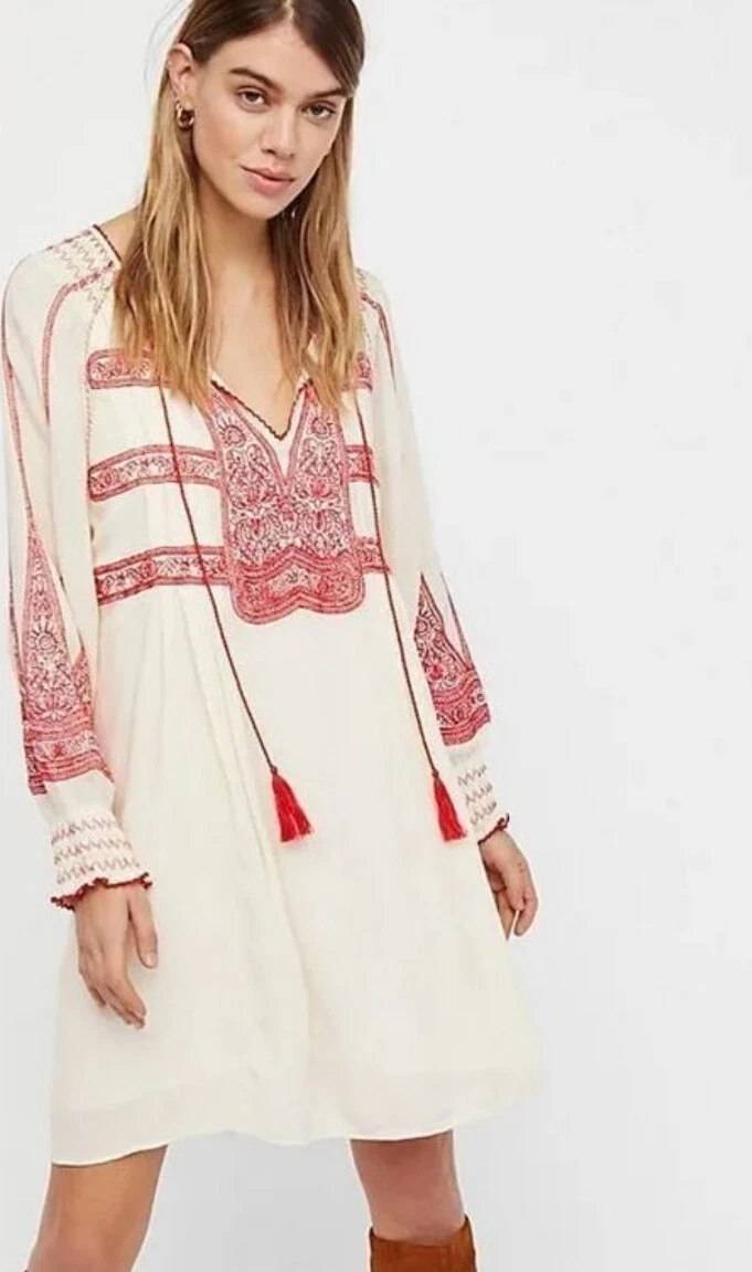 Mini peasant dress cheap