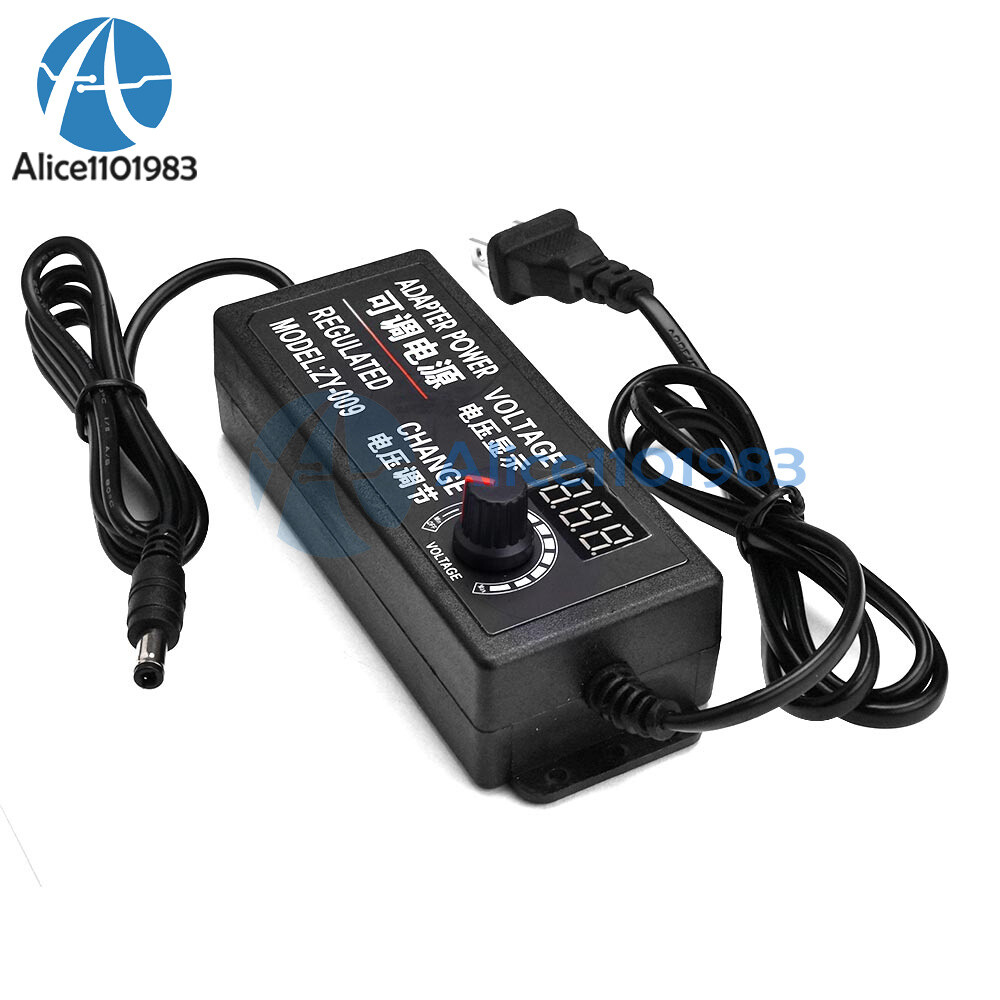 AC 100-220V to DC 3-24V Adjustable Voltage DC Power Adapter