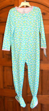 Carter's Gril's Long Sleeve Footed Pajamas Size 4T New