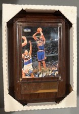 Mounted Fleer Sports Card, Allen Houston Of The NY Knick