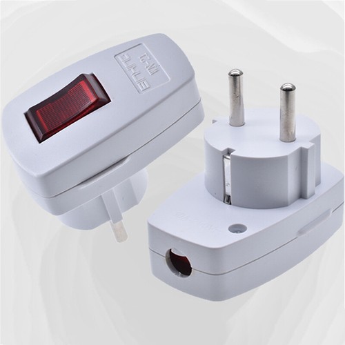 Rewireable EU Power Plug Wih on-off Power Swtich 250V 10A Receptacle Connector - 第 2/5 張圖片