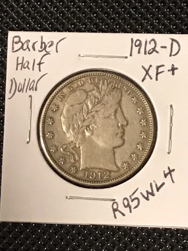1912-D Barber Half Dollar   XF+  Exceptional Coin