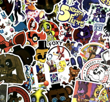 50pc Scary FNAF Five Nights at Freddy's Halloween Laptop Wall Decal Sticker Pack