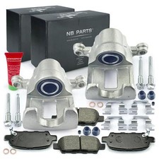 Bremssättel Bremszangen Bremsbeläge Satz hinten für Nissan X-Trail T30