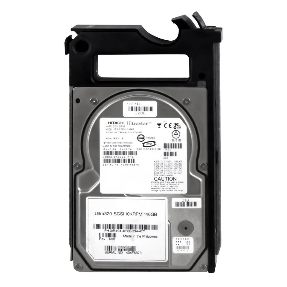 Hard Drive Dell 01R494 1R494 146GB 10000U/Min 8MB SCSI U320 DK32EJ-14NC 3.5'' - Image 2 of 3