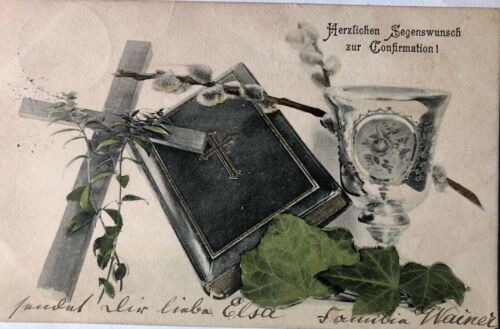 Konfirmationskarte von 1905 aus Rixdorf - Bild 1 von 2