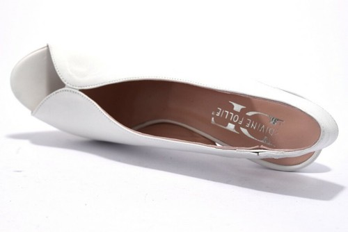 DIVINE FOLLIE ELVA BIANCO Sandali Donna Tacco Alto Stiletto Sposa Cerimonia Sera - Foto 5 di 8