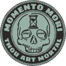 Memento Mori Skull Sticker Stoic Vinyl Decal Marcus Aurelius Quote Waterproof
