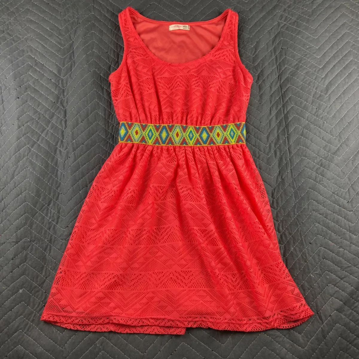 A gaci Agaci Dress Juniors A Line Pink Knee Length XS S