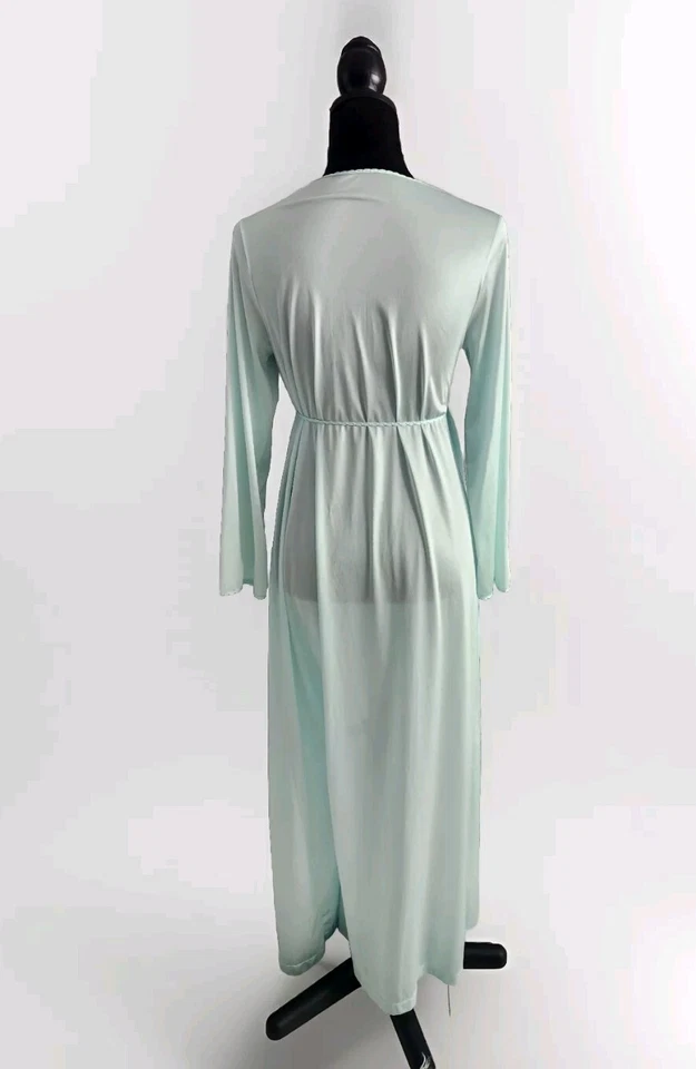 Bata envolvente de encaje de nailon ligera Gilead 3996 vintage de los años 60 talla pequeña Foto 4 de 4