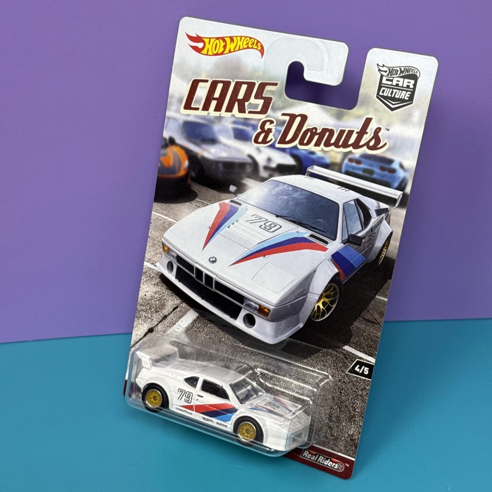 Hot Wheels Car Culture Cars And Donuts BMW M1 PROCAR 2017 nuevo Mattel Foto 4 de 4