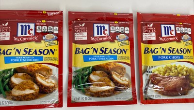 3 Mccormick Bag 'n Season Herb Roasted Pork Tenderloin ...