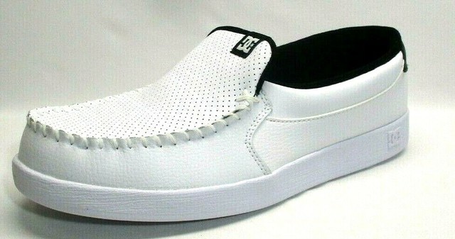 dc white slip on shoes