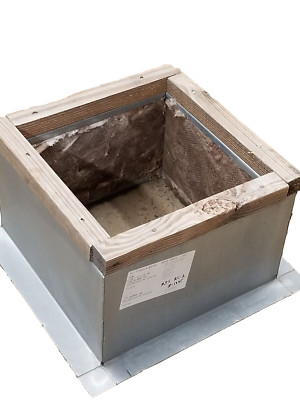 Duravent RPS RC-2 Roof Curb, OD 17.5'' x 17.5'' x 12'', Insulated, Wood Nailer