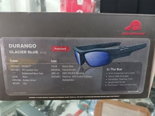 Pivothead 1080p Video Recording Sunglasses Durango Glacier Blue | FOR PARTS - Picture 7 of 24