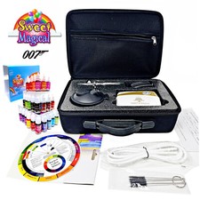 Airbrush Cake 007 Kit, Compressor, 24 colors, Color wheel, Cleaning Tool,