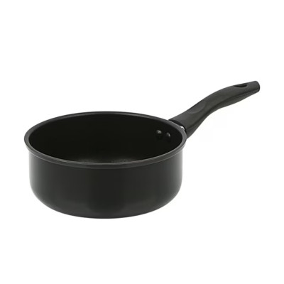 2-Quart Aluminum Non-Stick Saucepan, Black, Cookware Essential