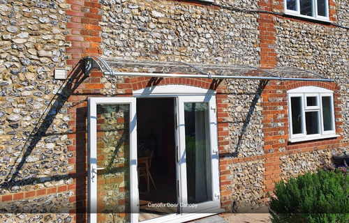 CANOFIX 1270 x 3000mm Canopy Puerta Canadizo Cantilever Porche Patio Pasarela - Imagen 9 de 13
