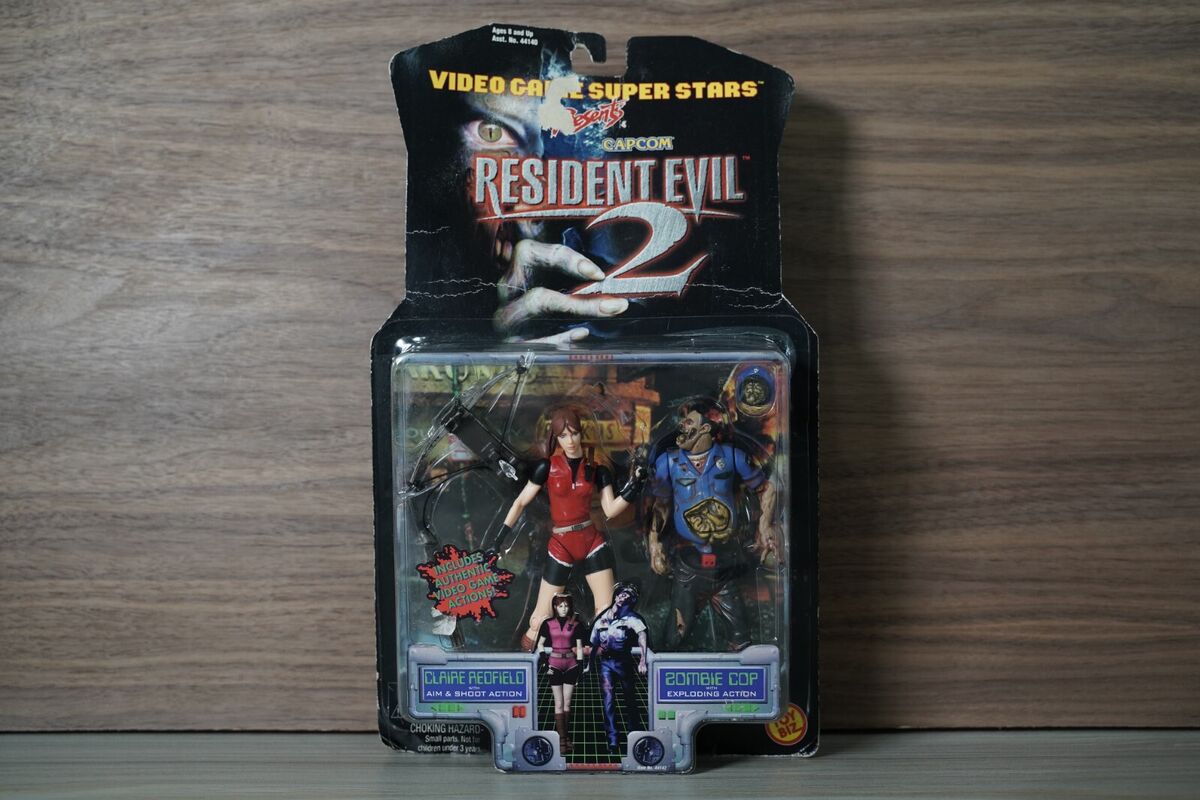 Action Figure Claire Redfield E Zombie Cop Resident Evil 2