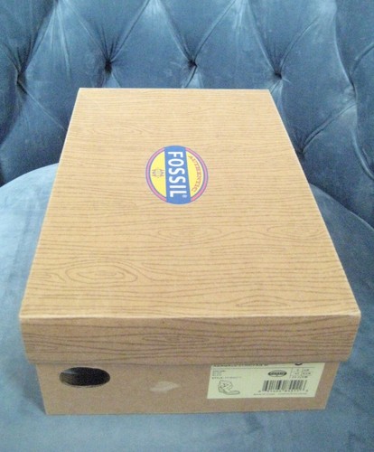 Sandalias Fossil Cuña Zapatos Cuero Abagale Azul Talla 9, Nuevas Con Caja - Imagen 5 de 5