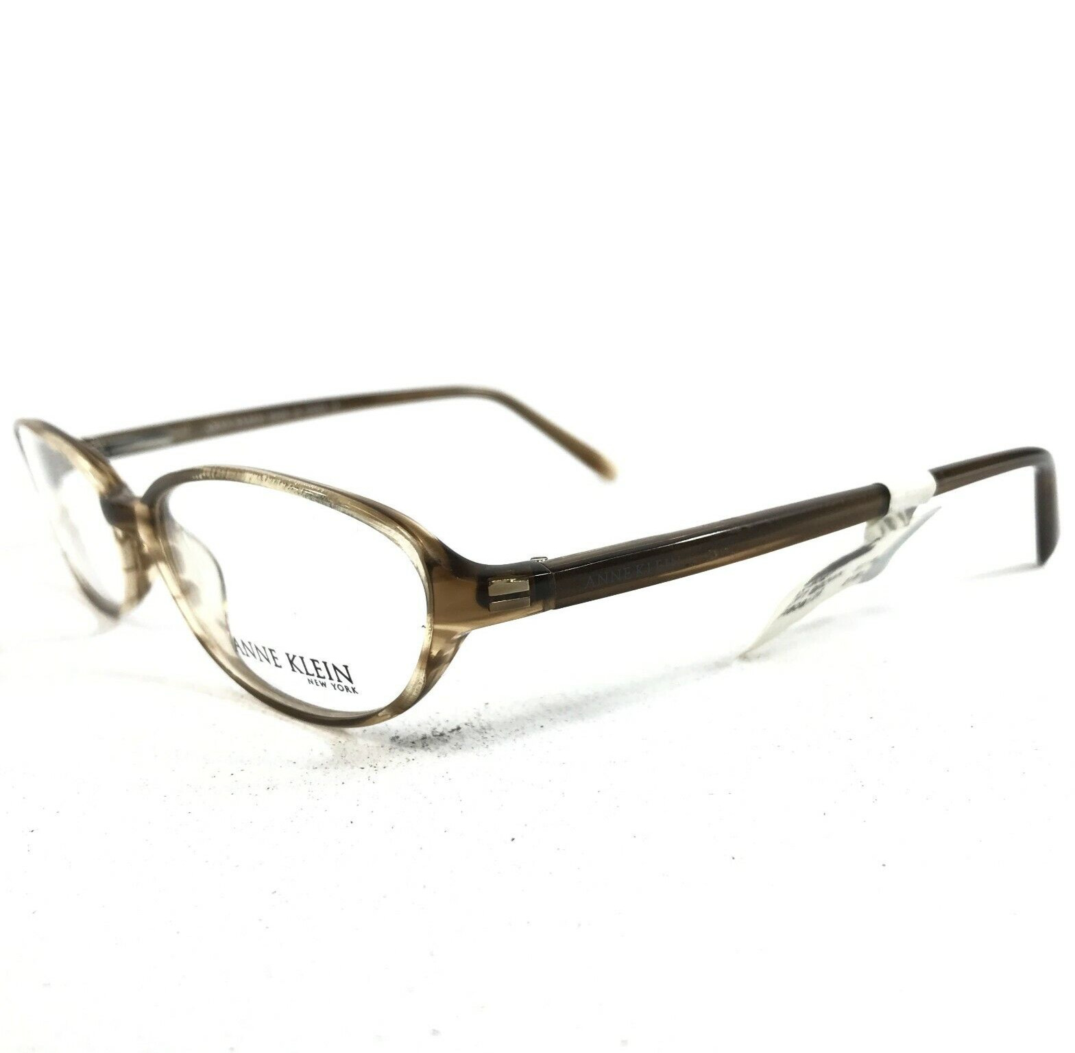 Оправа для очков Anne Klein AK8027 121 Прозрачная коричневая из рога Кошачий глаз 51-16-135