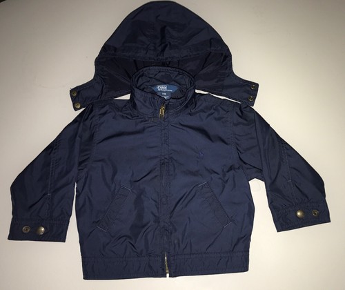 POLO RALPH LAUREN Windbreaker und Regenjacke, Farbe Navy, Größe 24 M