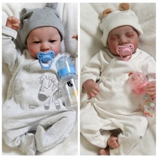 Realistic Reborn Baby Dolls Girl/Boy/Twins Vinyl Silicone Lifelike Newborn Doll