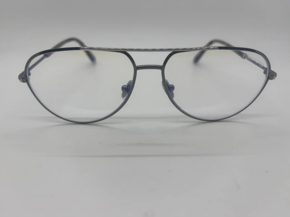 New Tom Ford FT TF5829-B 008 Silver Aviator Eyeglasses 57-14-145mm NO CASE - Image 2 of 4